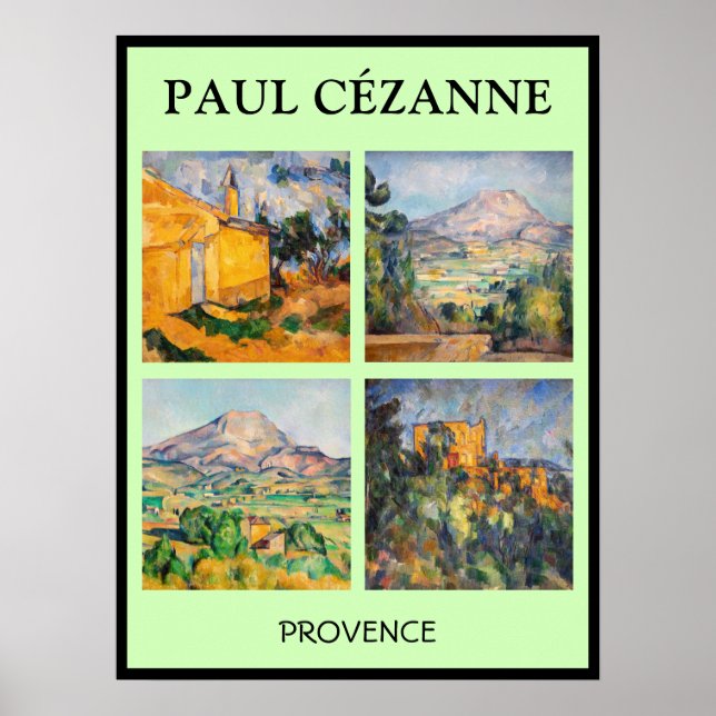 Póster Paul Cezanne - Selección de las obras maestras del (Frente)