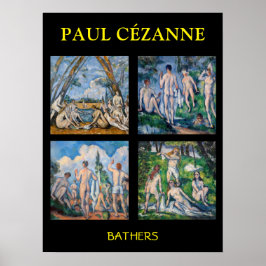 Póster Paul Cezanne - Selección de Maestras del Bathers