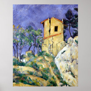 Póster Paul Cezanne The House with the Cracked Walls