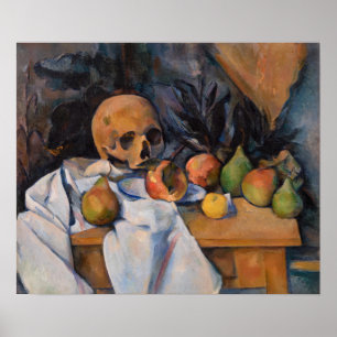 Póster Paul Cezanne - Todavía la vida con Skull