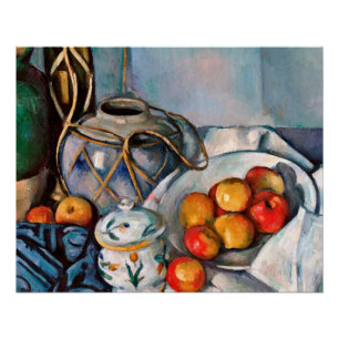 Póster Paul Cezanne - todavía vida con las manzanas