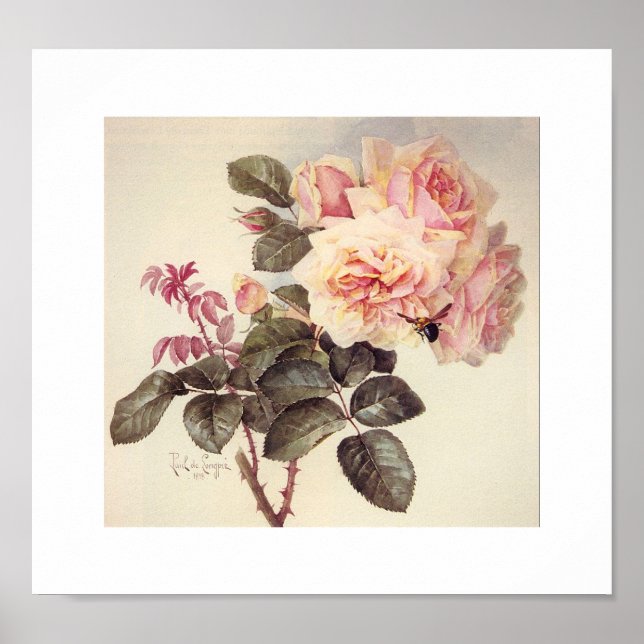 Póster Paul de Longpre (Frente)