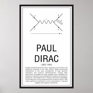 Póster Paul Dirac