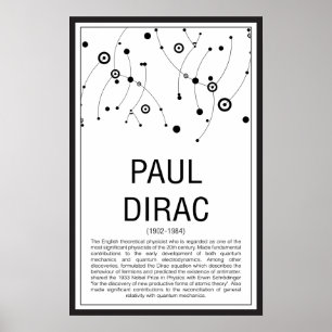 Póster Paul Dirac