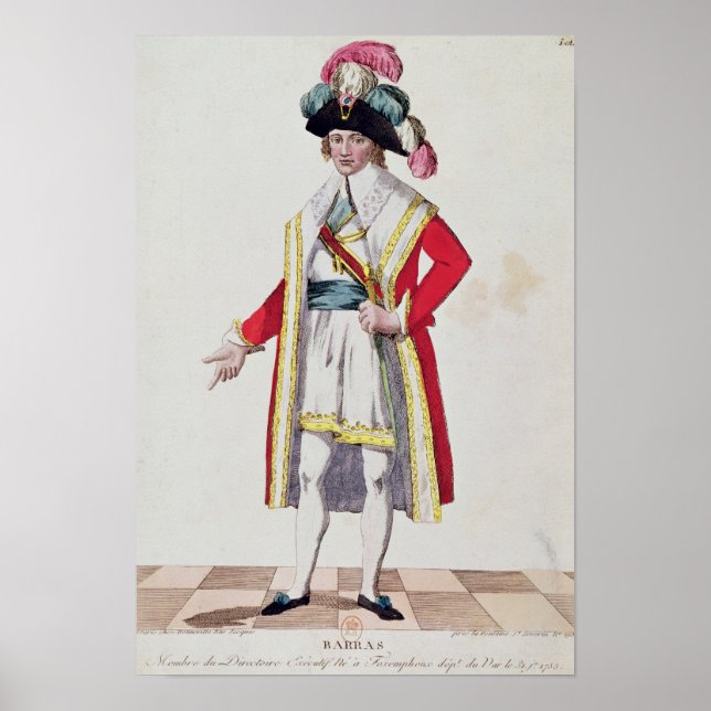 Póster Paul Francois Jean Nicolas Vizconde de Barras (Frente)