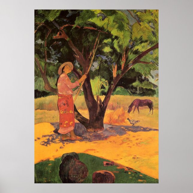 Póster Paul Gaugin - El Poster del recolector de limón (Frente)