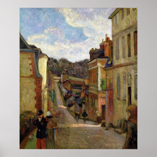 Póster Paul Gauguin | A Suburban Street, 1884 (Frente)