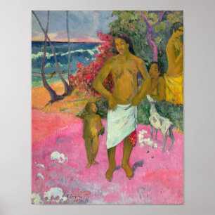 Póster Paul Gauguin   A Walk by the Sea, 1902