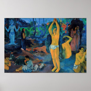 Póster Paul Gauguin - ¿De dónde venimos?