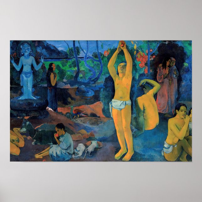 Póster Paul Gauguin - ¿De dónde venimos? (Frente)