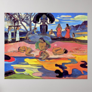 Póster Paul Gauguin - Día de los Dioses - Pintura Bella A