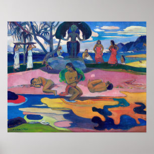 Póster Paul Gauguin - Día del Dios / Mahana no atua