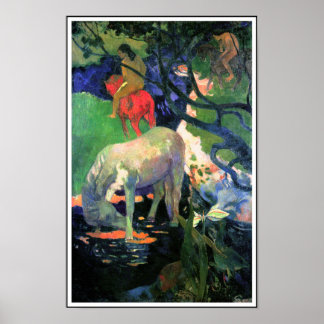 Póster Paul Gauguin: El caballo blanco