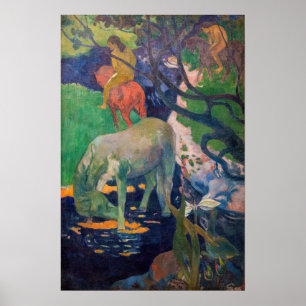 Póster Paul Gauguin - El Caballo Blanco