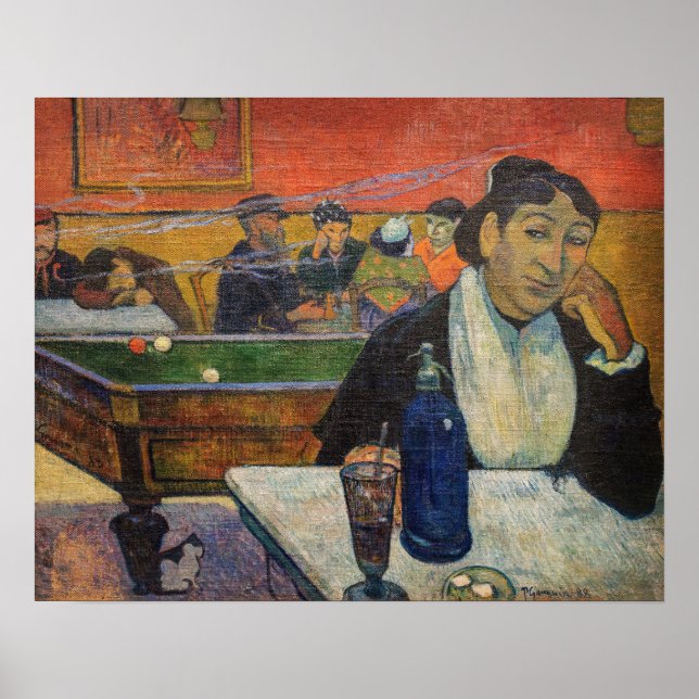 Póster Paul Gauguin - El Café de Noche, Arlés (Frente)