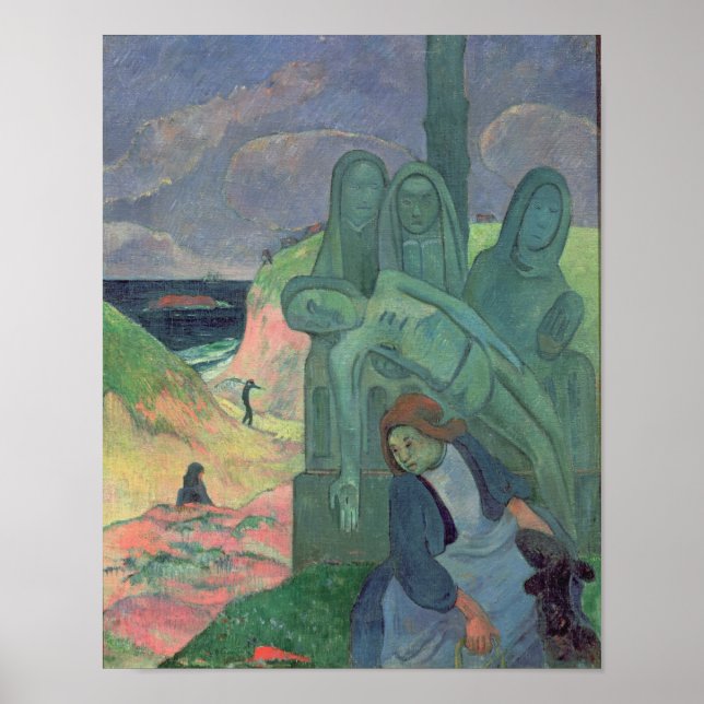Póster Paul Gauguin | El Cristo verde 1889 (Frente)