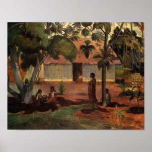 Póster Paul Gauguin el poster grande del árbol