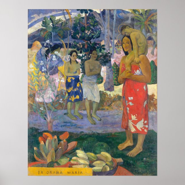 Póster Paul Gauguin - Hail Mary / Ia Orana Maria (Frente)