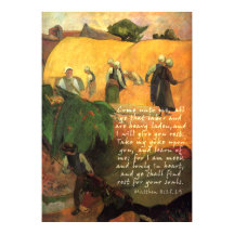 Paul Gauguin Haymaking with Scripting Verse