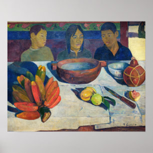 Póster Paul Gauguin - La Comida / Plátanos