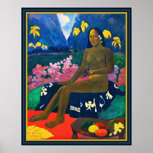 Póster Paul Gauguin La semilla del Areoi (Frente)