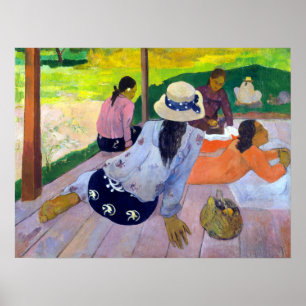 Póster Paul Gauguin La Siesta