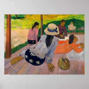 Póster Paul Gauguin   La Siesta