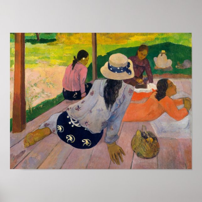 Póster Paul Gauguin | La Siesta (Frente)