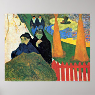 Póster Paul Gauguin - Las empleadas domésticas atraviesan