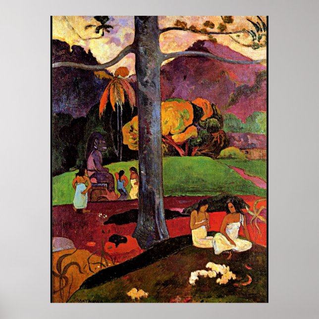 Póster Paul Gauguin, Mata Mua, (Frente)