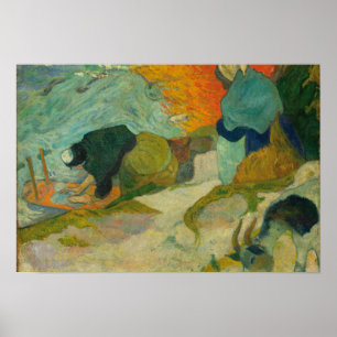 Póster Paul Gauguin - Mujeres de guerra en Arles