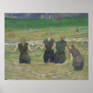Póster Paul Gauguin - mujeres que se bañan
