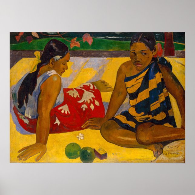Póster Paul Gauguin - Mujeres Tahitianas / Parau Api (Frente)