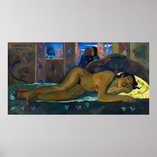 Póster Paul Gauguin - Nevermore / O Taiti (Frente)