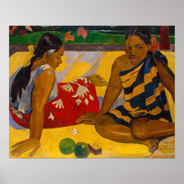 Póster Paul Gauguin - Parau Api / ¿Qué hay de nuevo? (Frente)