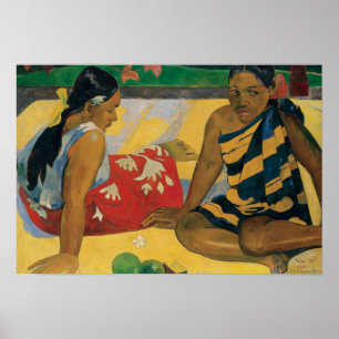 Póster Paul Gauguin - Parau Api. Qué noticias
