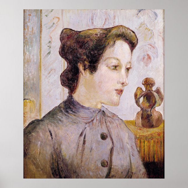 Póster Paul Gauguin | Retrato de una joven, 1886 (Frente)