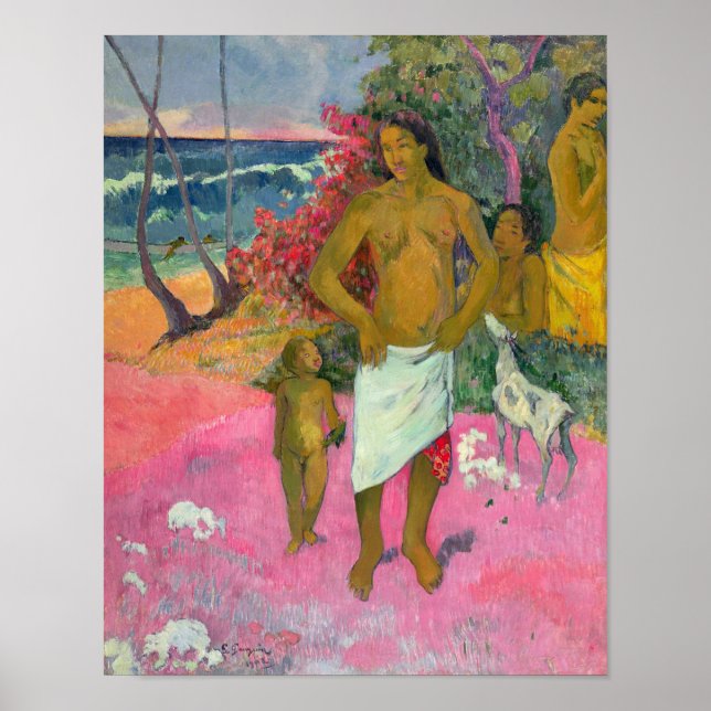 Póster Paul Gauguin | Un paseo marítimo, 1902 (Frente)