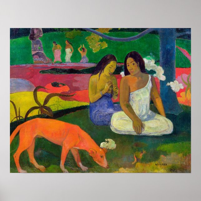 Póster Paul Gauguin | Zona (Perro Rojo), 1892 (Frente)