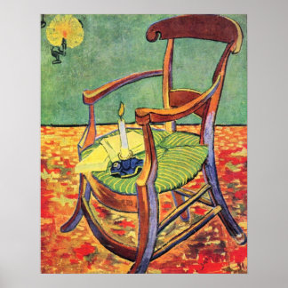 Póster Paul Gauguin's chair by Vincent van Gogh