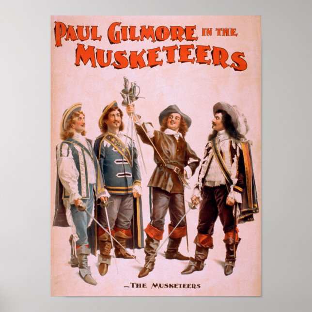 Póster Paul Gilmore in The Musketeers Theatrical (Frente)