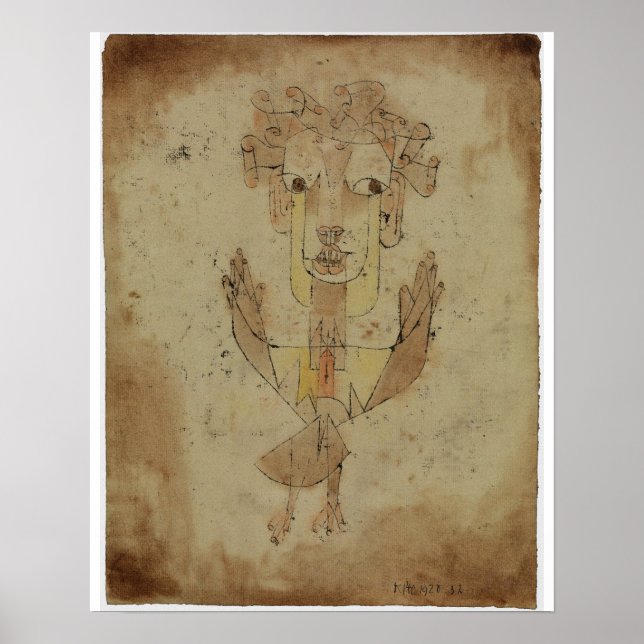 Póster Paul Klee - Angelus Novus (Frente)