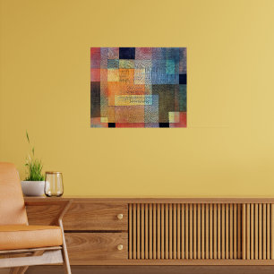Póster Paul Klee, Arquitectura polifónica, 