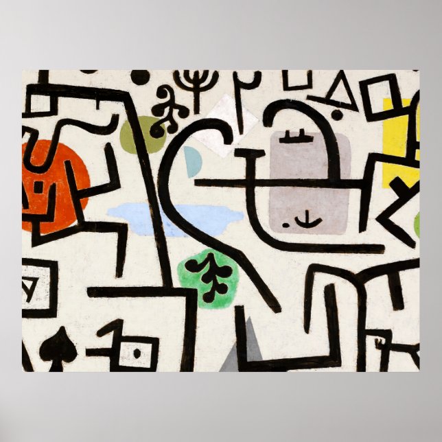 Póster Paul Klee, Bauhaus Abstract Art (Frente)