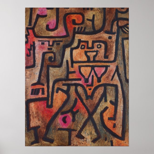 Póster Paul Klee - Brujas del bosque (Frente)
