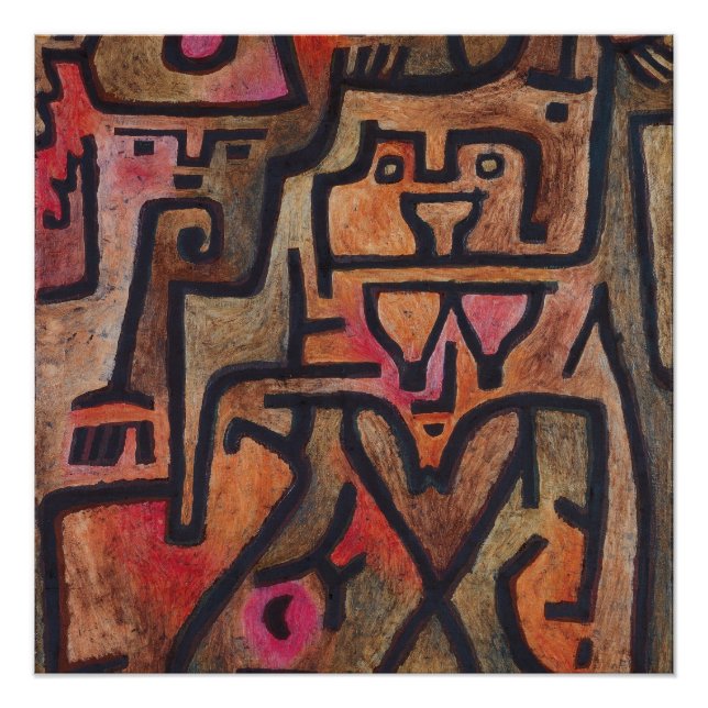 Póster Paul Klee - Brujas del bosque (Anverso)