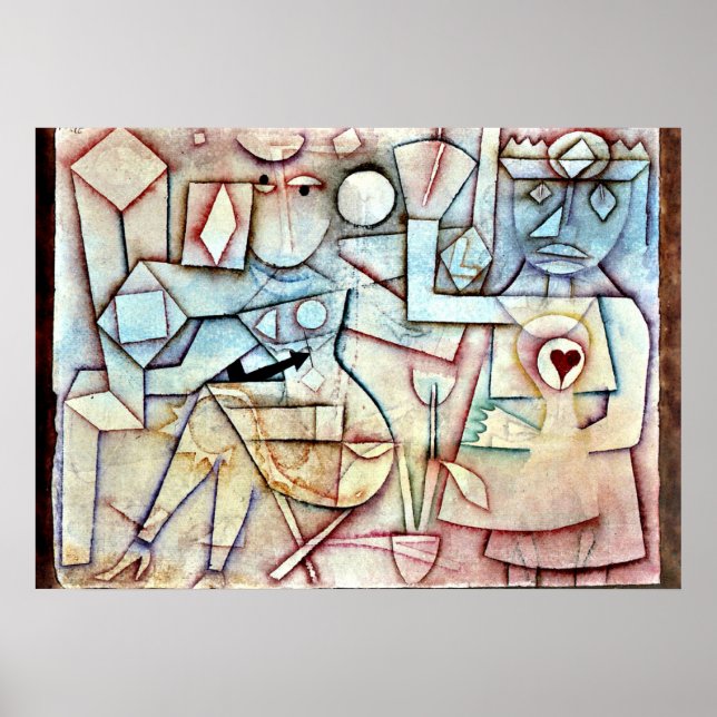Póster Paul Klee: Canción Old Love, pintura de Klee (Frente)