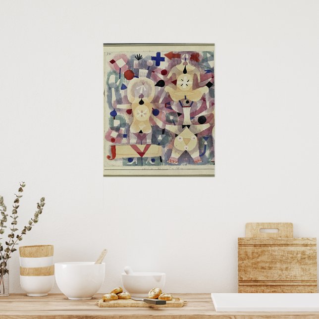 Póster Paul Klee, Carnaval en la Nieve, (Cocina)