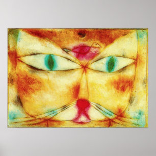 Póster Paul Klee Cat and Bird Poster