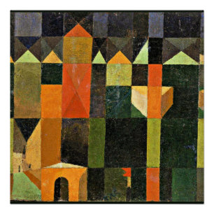 Póster Paul Klee, Ciudad de Torres,